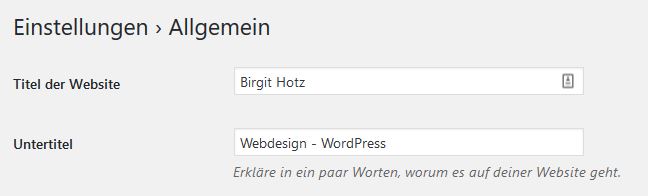 wordpress website erstellen anleitung einstellungen
