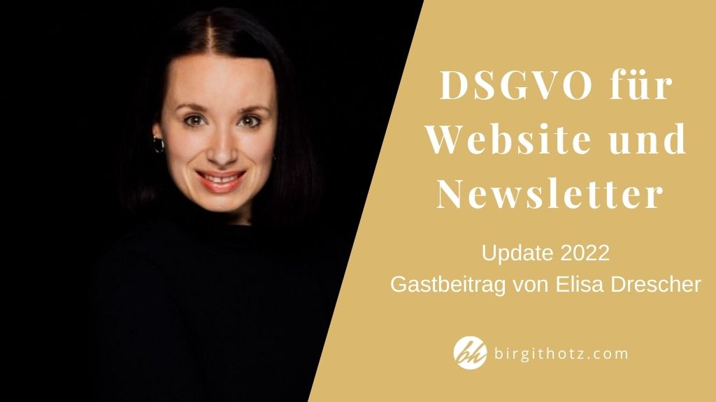 DSGVO für Website und Newsletter – Update 2022