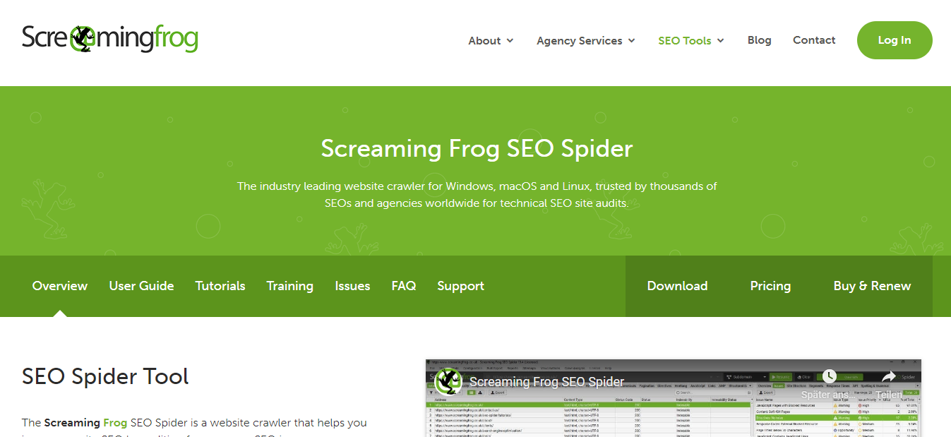 Screaming Frog Website